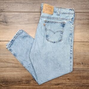 VTG Orange Tab Levi's 550's Jeans Relaxed fit tapered leg Size W40L30 GUC